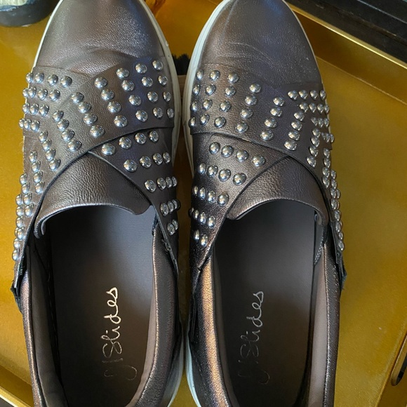 SALE $25 - J/Slides Arley Studded Slip On Platform Sneaker Women Size 11 - Picture 9 of 9